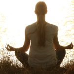 Woman meditating